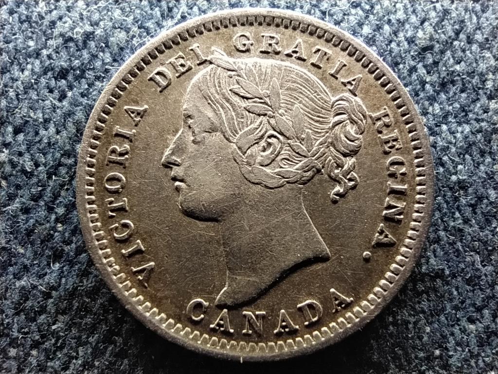 Kanada Vikt&oacute;ria (1837-1901) .925 ez&uuml;st 10 Cent