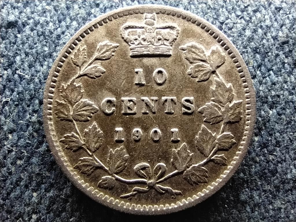 Kanada Vikt&oacute;ria (1837-1901) .925 ez&uuml;st 10 Cent