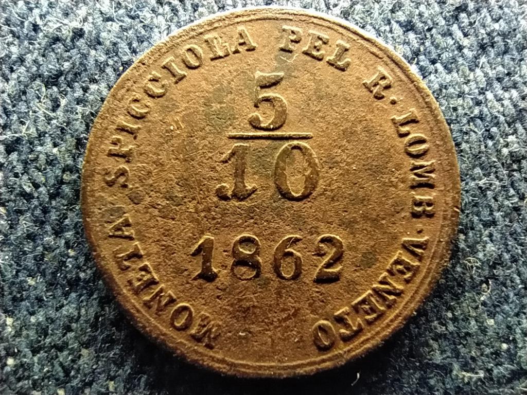 Lombard-Velencei Kir&aacute;lys&aacute;g I. Ferenc J&oacute;zsef (1848-1866) 5/10 soldo