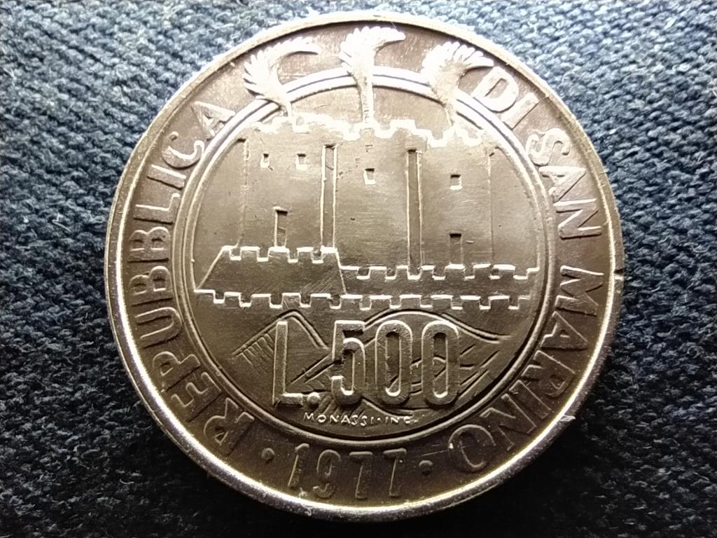 San Marino K&ouml;zt&aacute;rsas&aacute;g (1864-) .835 ez&uuml;st 500 L&iacute;ra
