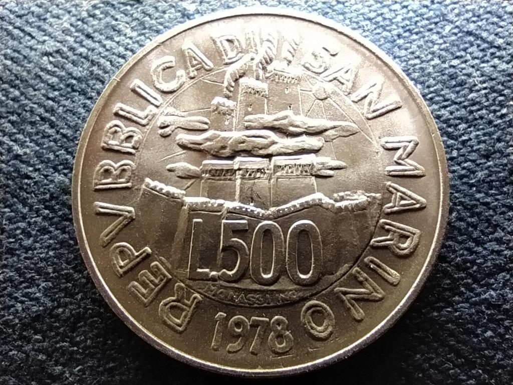 San Marino K&ouml;zt&aacute;rsas&aacute;g (1864-) .835 ez&uuml;st 500 L&iacute;ra