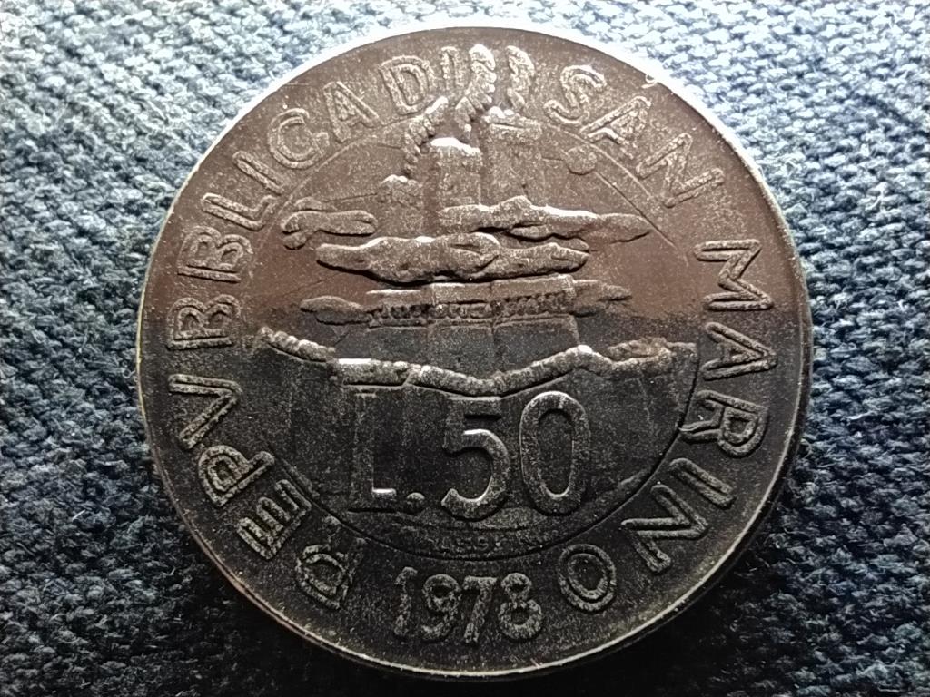 San Marino K&ouml;zt&aacute;rsas&aacute;g (1864-) 50 L&iacute;ra