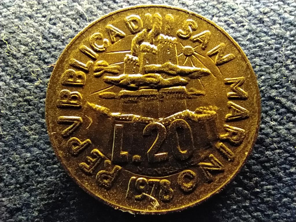 San Marino K&ouml;zt&aacute;rsas&aacute;g (1864-) 20 L&iacute;ra