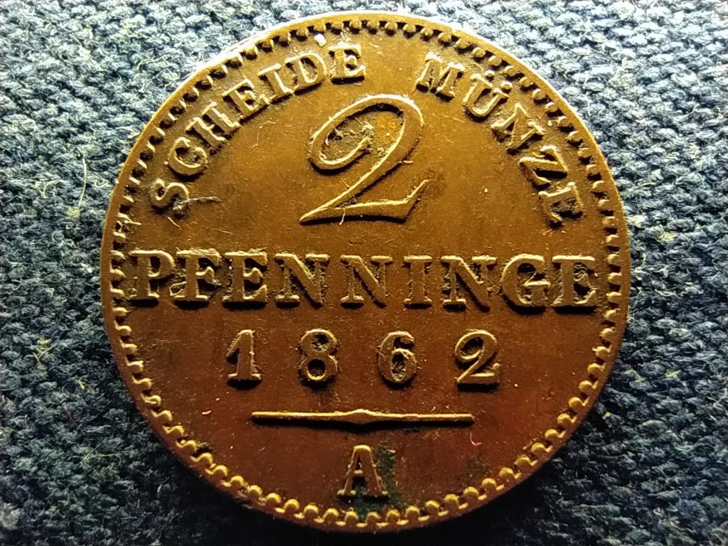 Poroszorsz&aacute;g I. Vilmos (1861-1888) 2 Pfenning