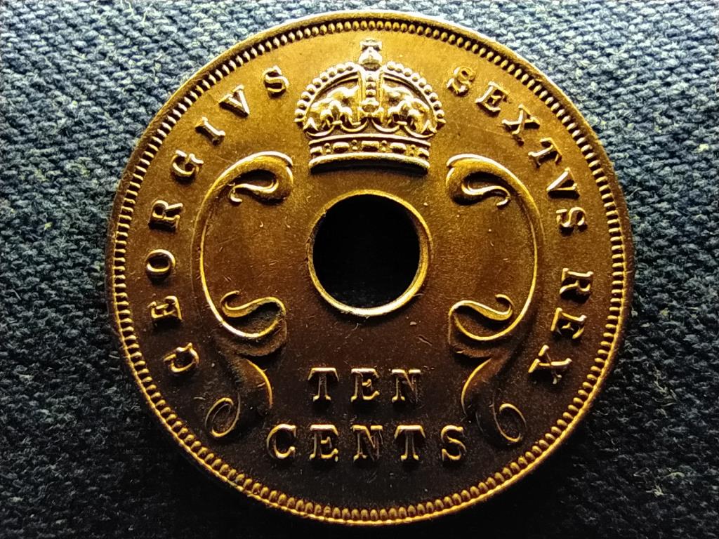 Brit-Kelet-Afrika VI. Gy&ouml;rgy (1936-1952) 10 cent