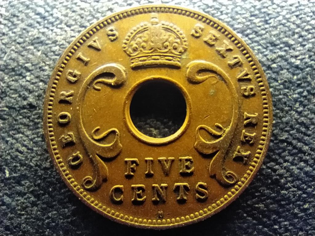 Brit-Kelet-Afrika VI. Gy&ouml;rgy (1936-1952) 5 cent