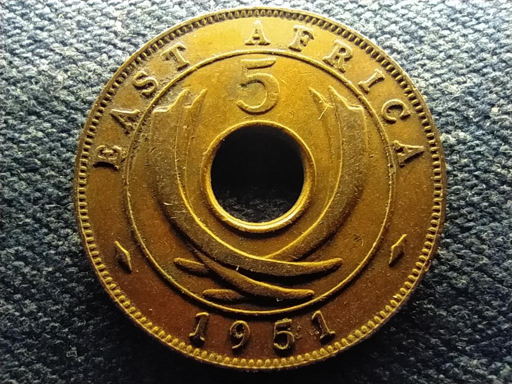Brit-Kelet-Afrika VI. Gy&ouml;rgy (1936-1952) 5 cent