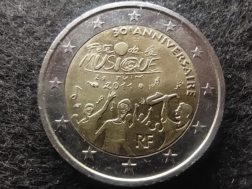 Franciaorsz&aacute;g Zene Napja 2 Euro