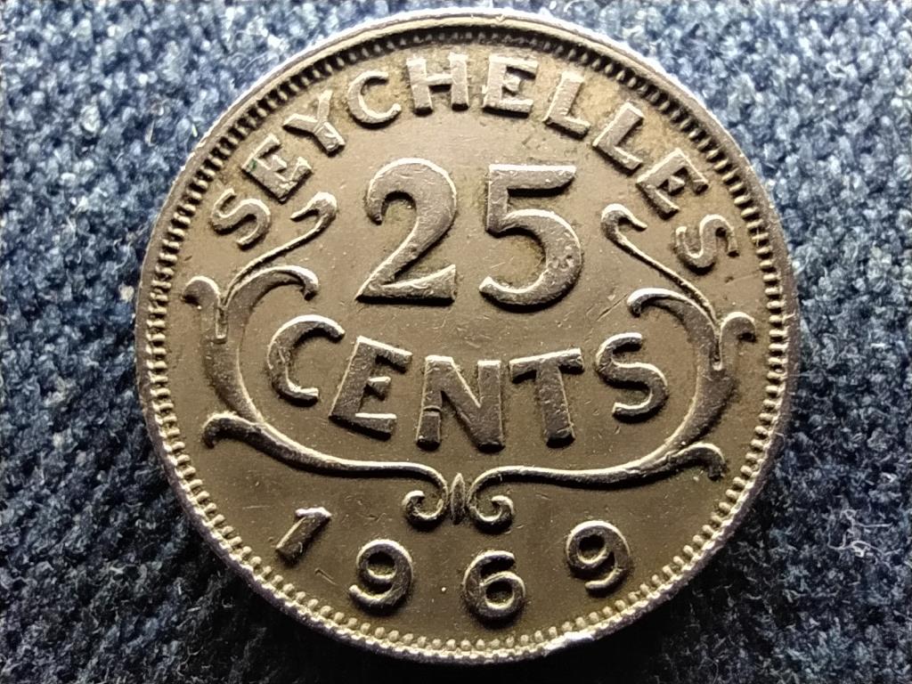 Seychelle-szigetek II. Erzs&eacute;bet (1952-1976) 25 cent