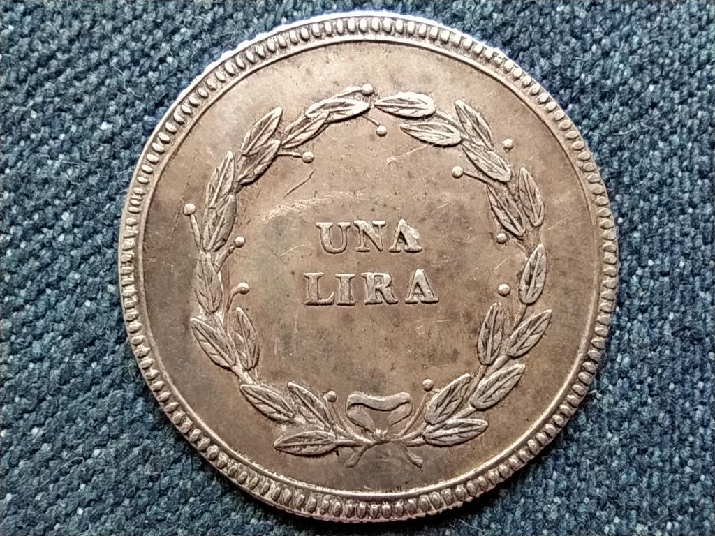 Toszk&aacute;na (Olasz &aacute;llamok) II. K&aacute;roly Lajos / Maria Luisa (1803-1807) .920 ez&uuml;st 1 L&iacute;ra