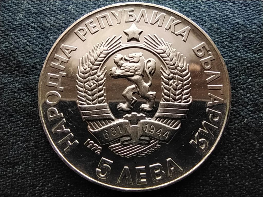 Bulg&aacute;ria Paisi Hilendarski .900 ez&uuml;st 5 Leva
