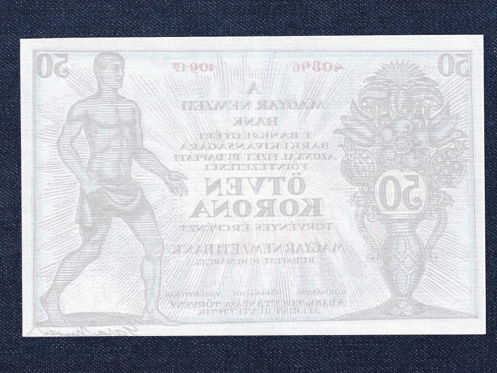 Korona p&eacute;nzt&aacute;rjegyek 50 Korona bankjegy