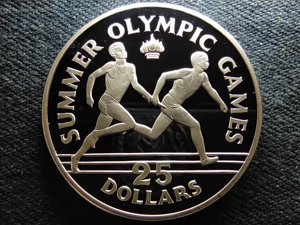 Jamaica Ny&aacute;ri Olimpiai J&aacute;t&eacute;kok 1988, Sz&ouml;ul .925 ez&uuml;st 25 Doll&aacute;r