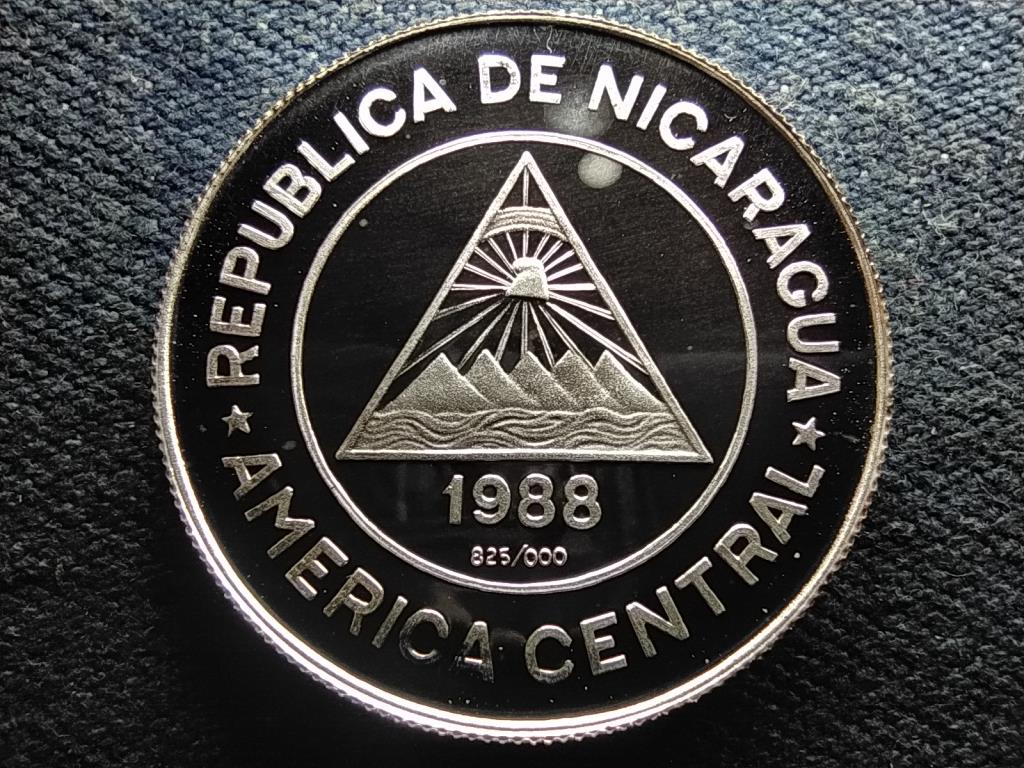 Nicaragua XV. T&eacute;li Olimpia Calgary 1988 .825 ez&uuml;st 50 cordoba