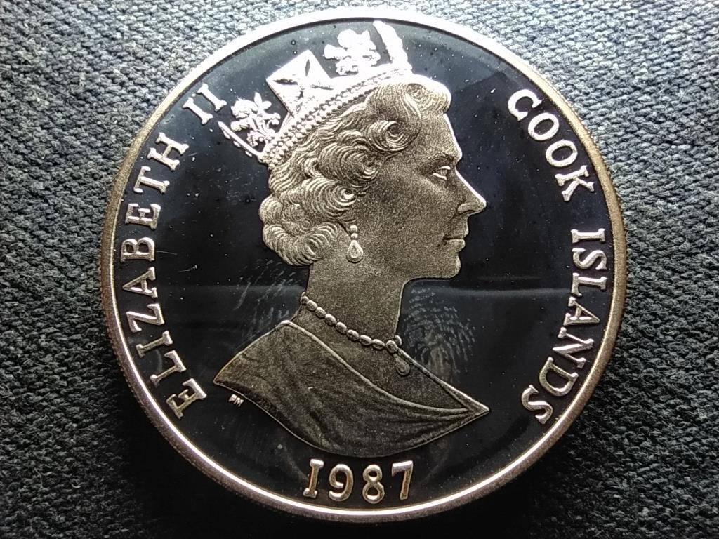 Cook-szigetek Ny&aacute;ri Olimpiai J&aacute;t&eacute;kok 1988 Sz&ouml;ul .925 ez&uuml;st 50 Doll&aacute;r