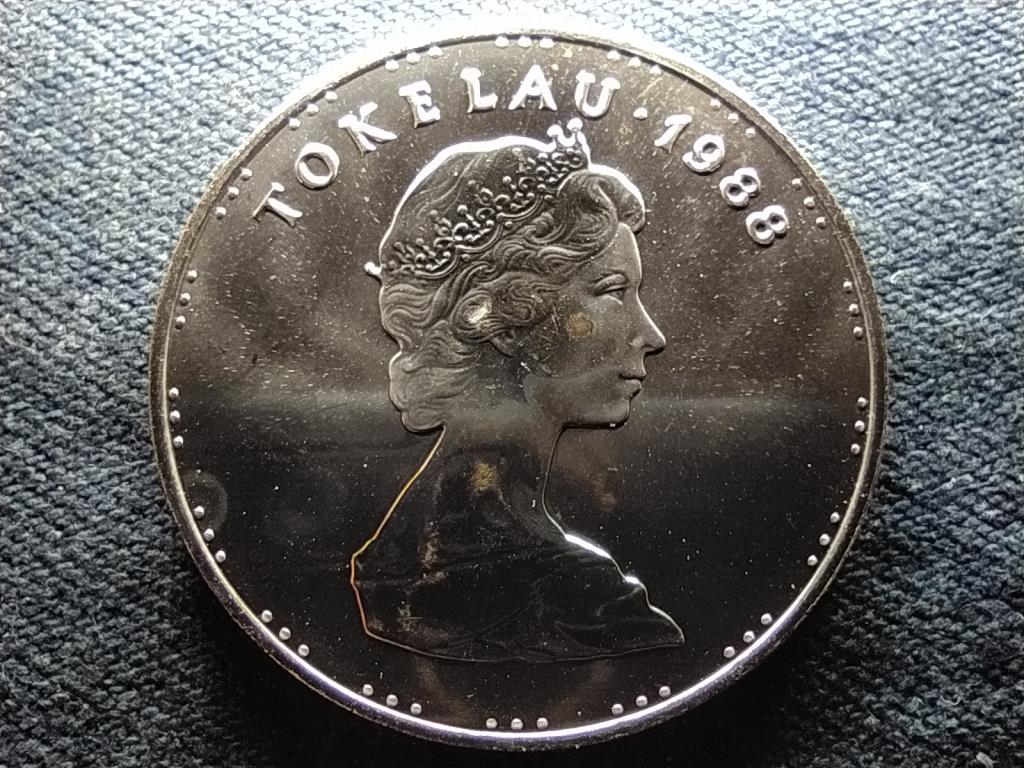 &Uacute;j-Z&eacute;land Tokelau XXIV Ny&aacute;ri Olimpia 1988 Sz&ouml;ul .925 ez&uuml;st 5 Tala