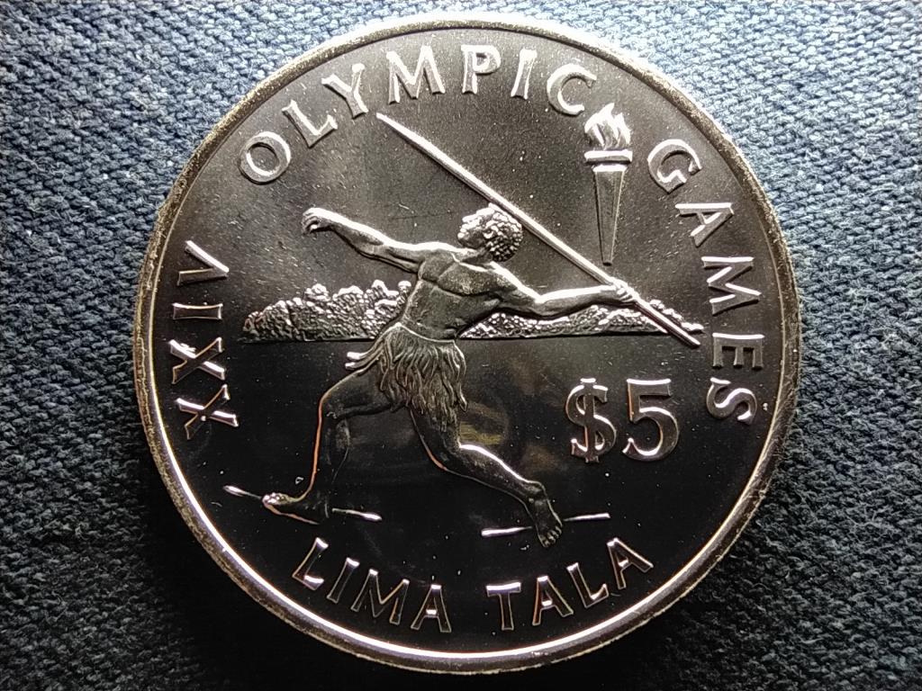 &Uacute;j-Z&eacute;land Tokelau XXIV Ny&aacute;ri Olimpia 1988 Sz&ouml;ul .925 ez&uuml;st 5 Tala