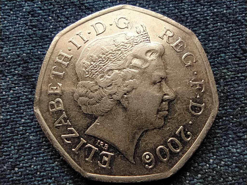 Anglia Vikt&oacute;ria kereszt 50 Pence