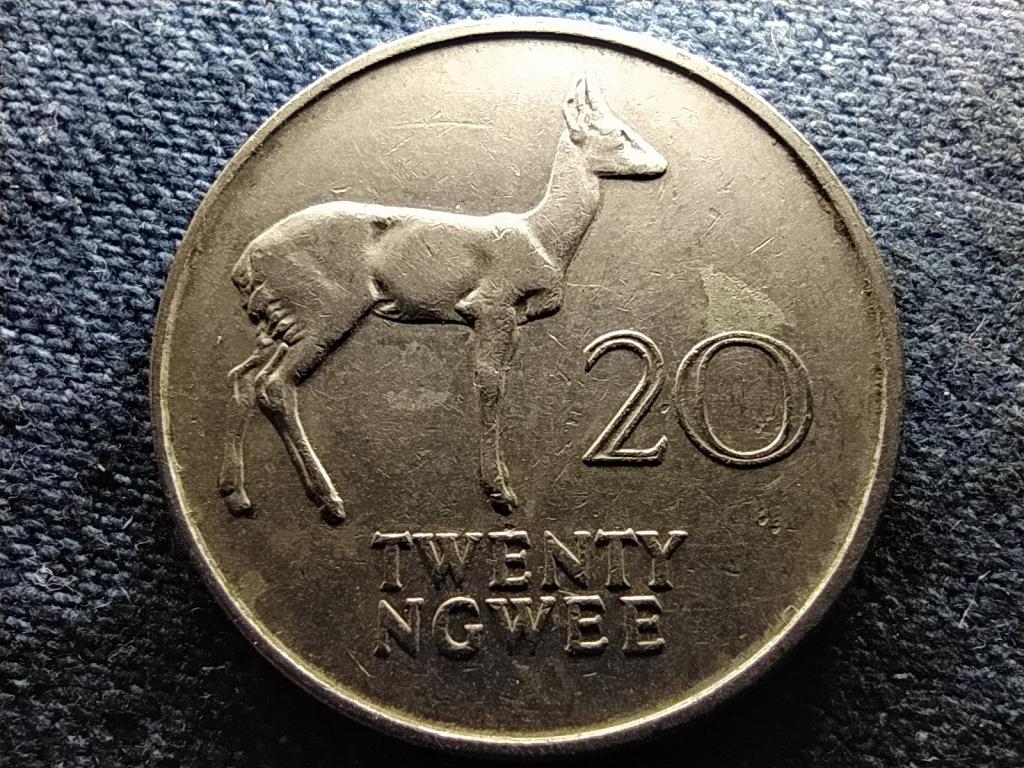 Zambia K&ouml;zt&aacute;rsas&aacute;g (1964- ) 20 ngwee