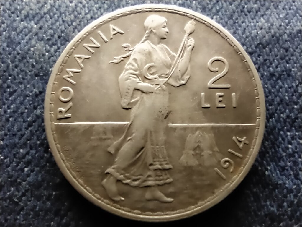 Rom&aacute;nia I. K&aacute;roly (1866-1914) .835 ez&uuml;st 2 Lej