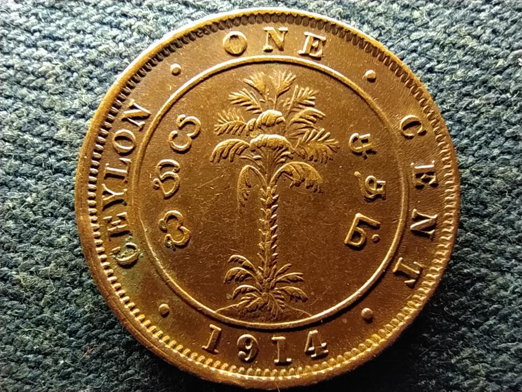 Sri Lanka V. Gy&ouml;rgy (1910-1936) 1 cent
