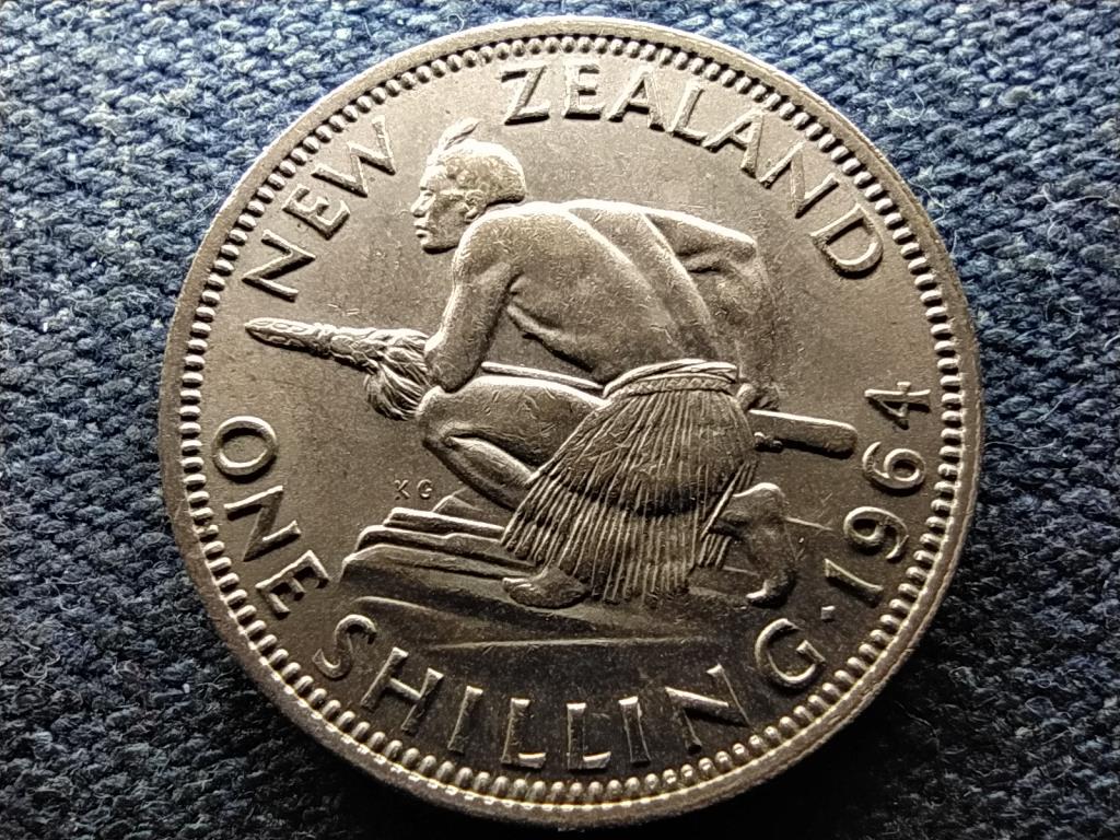 &Uacute;j-Z&eacute;land II. Erzs&eacute;bet 1 shilling