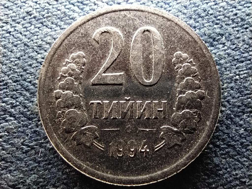 &Uuml;zbegiszt&aacute;n K&ouml;zt&aacute;rsas&aacute;g (1991- ) 20 tiyin