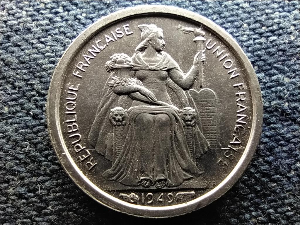 Francia Polin&eacute;zia Franciaorsz&aacute;g tengerent&uacute;li ter&uuml;lete (1946-1957) 50 centimes