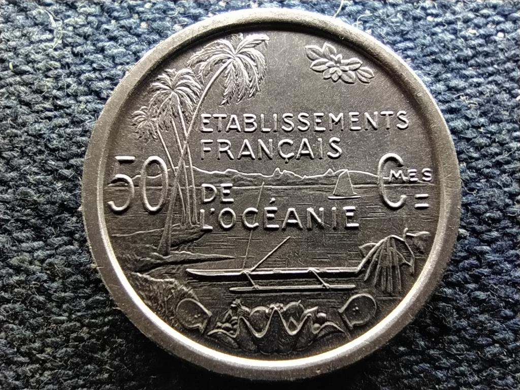 Francia Polin&eacute;zia Franciaorsz&aacute;g tengerent&uacute;li ter&uuml;lete (1946-1957) 50 centimes