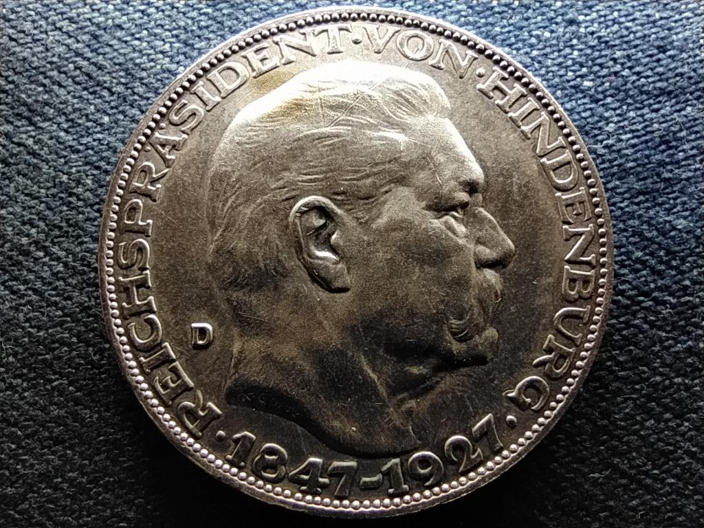 N&eacute;metorsz&aacute;g Weimari K&ouml;zt&aacute;rsas&aacute;g (1919-1933) Paul von Hindenburg .900 ez&uuml;st
