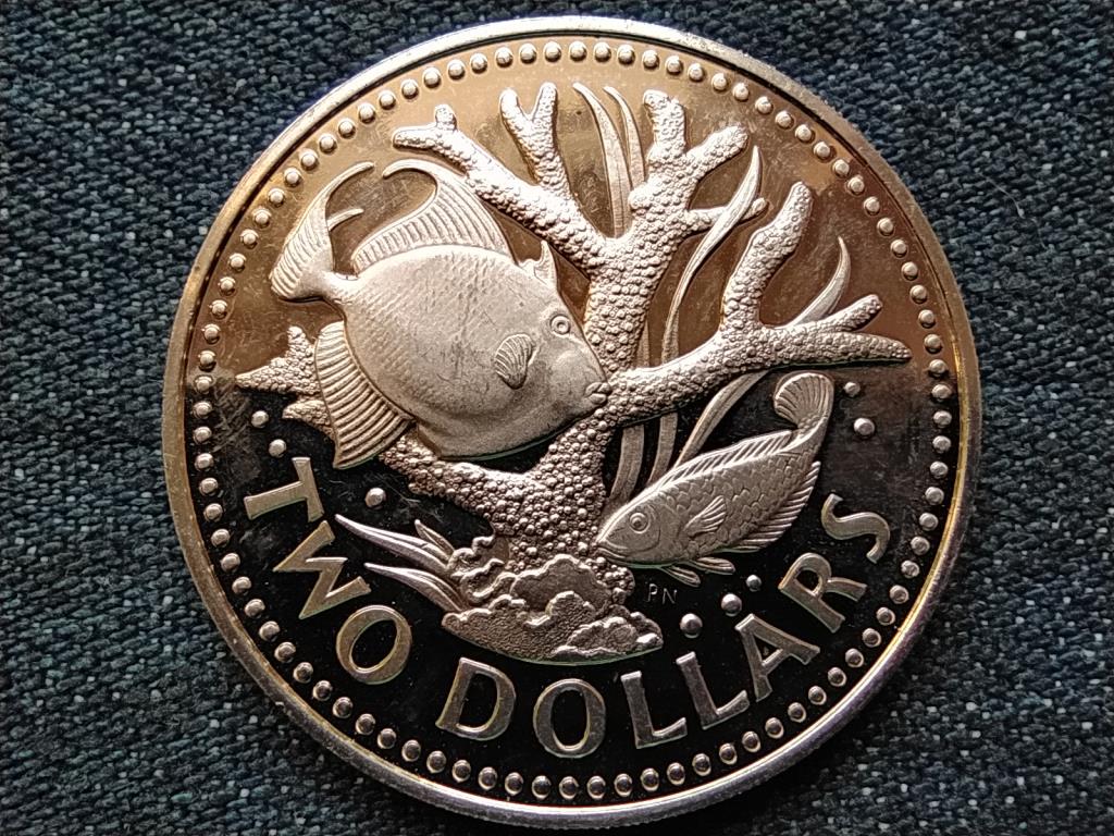 Barbados II. Erzs&eacute;bet (1966-2021) 2 Doll&aacute;r