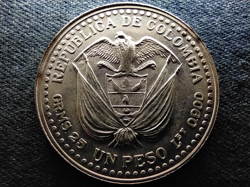 Kolumbia Popayan Mint 200. &eacute;vfordul&oacute;ja .900 ez&uuml;st 1 Pez&oacute;