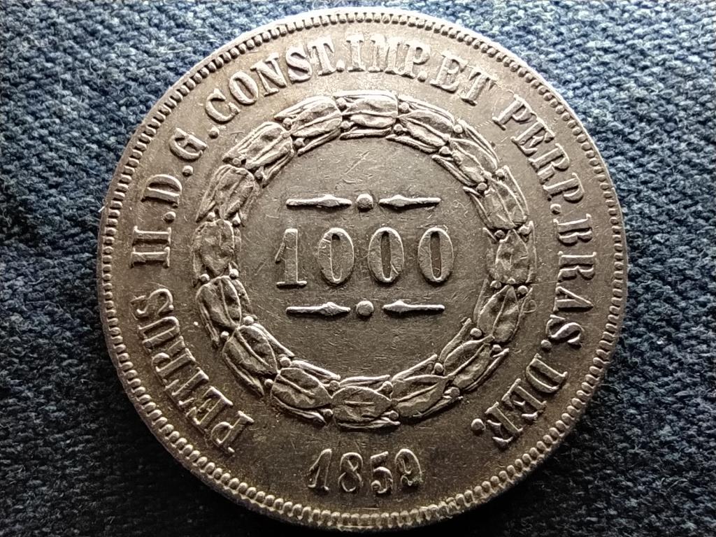 Braz&iacute;lia II. P&eacute;ter (1831-1889) .917 ez&uuml;st 1000 reis
