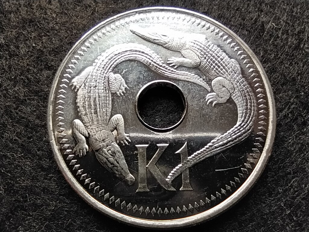 P&aacute;pua &Uacute;j-Guinea II. Erzs&eacute;bet (1975 - ) 1 kina