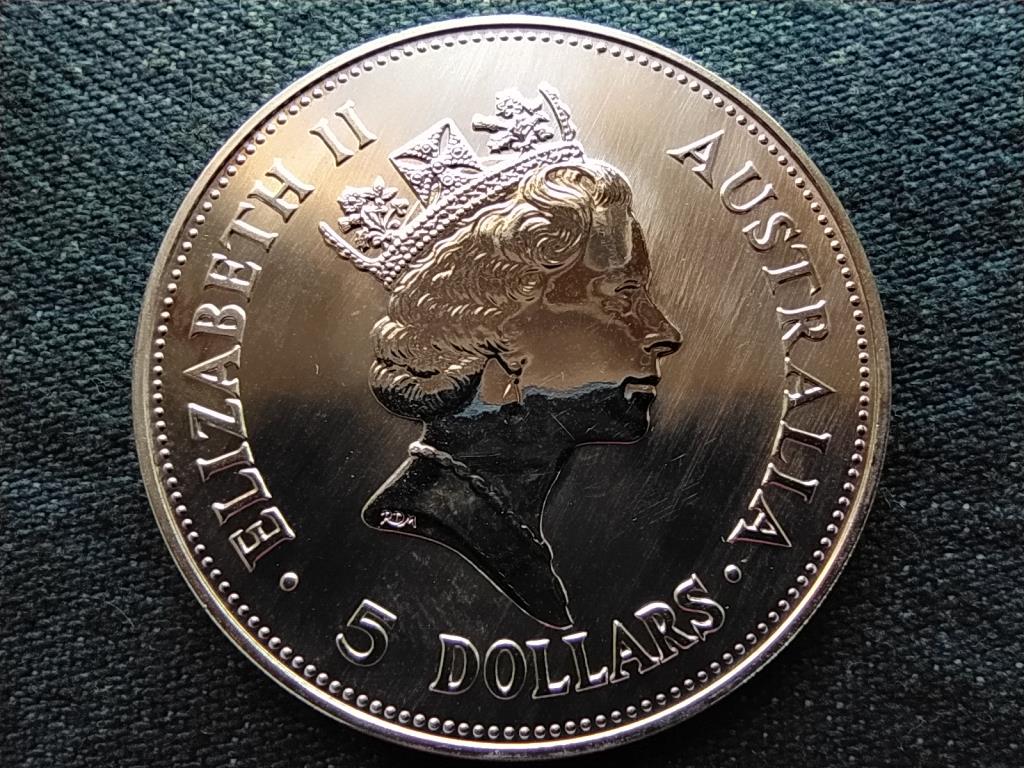 Ausztr&aacute;lia Ausztr&aacute;l kakadu .999 ez&uuml;st 5 Doll&aacute;r