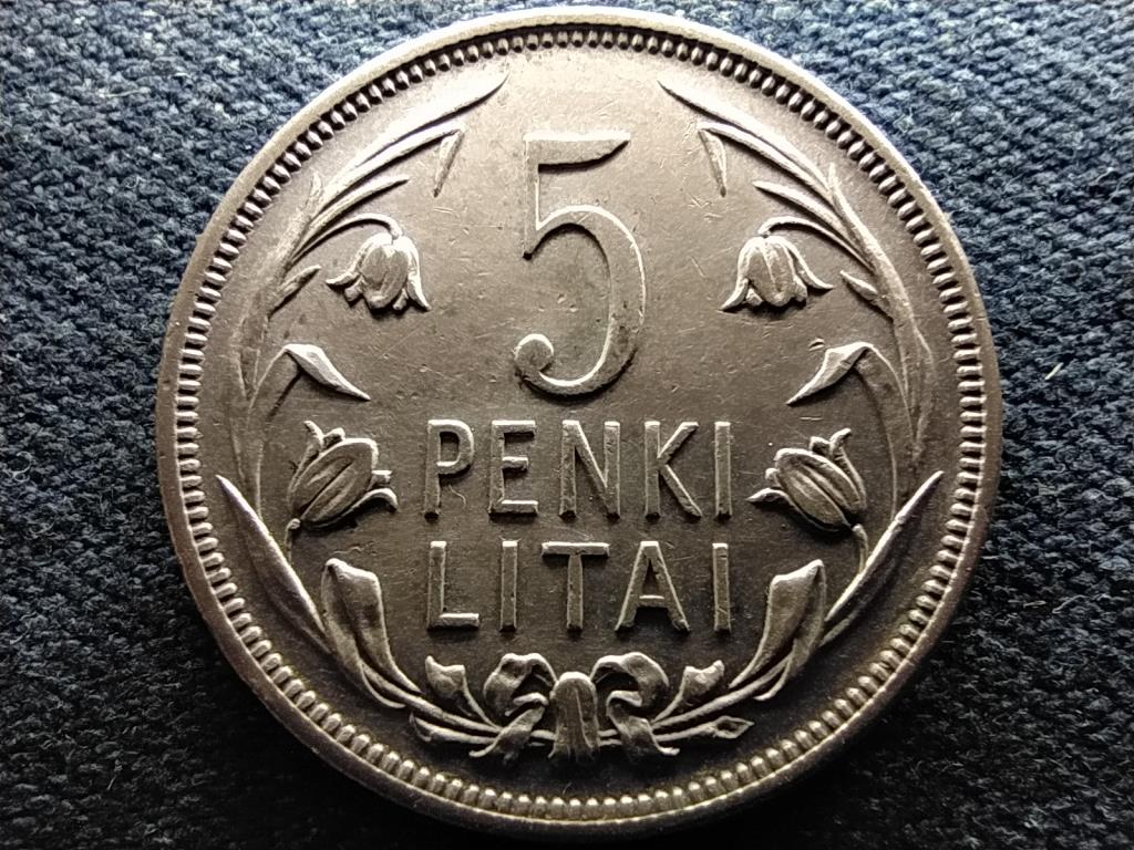 Litv&aacute;nia K&ouml;zt&aacute;rsas&aacute;g (1918-1940) .500 ez&uuml;st 5 litai