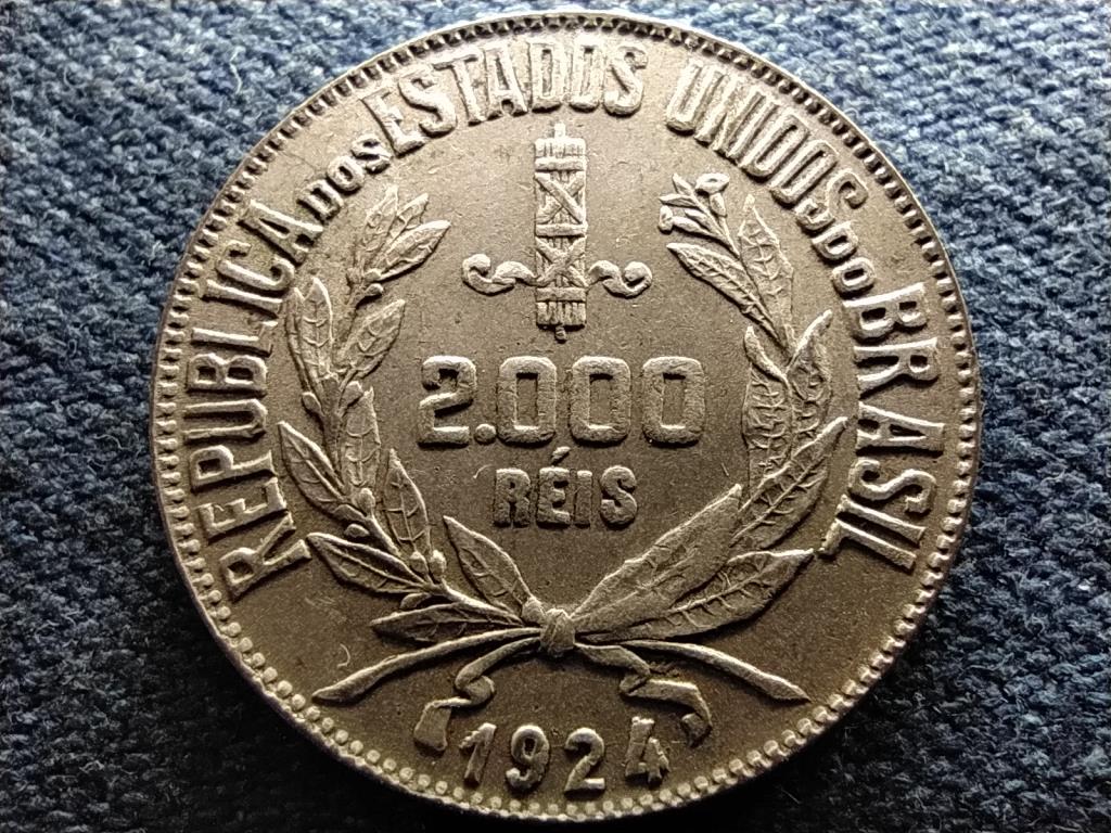 Braz&iacute;lia Braz&iacute;liai Egyes&uuml;lt &Aacute;llamok K&ouml;zt&aacute;rsas&aacute;g (1889-1967) .500 ez&uuml;st 2000 reis