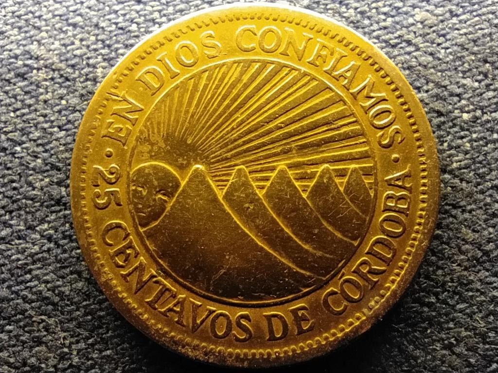 Nicaragua K&ouml;zt&aacute;rsas&aacute;g (1821- ) 25 centavo
