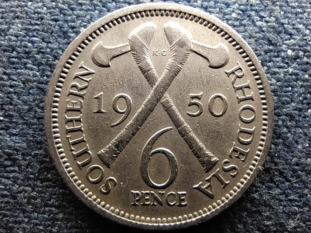Zimbabwe VI. Gy&ouml;rgy (1936-1952) 6 pence