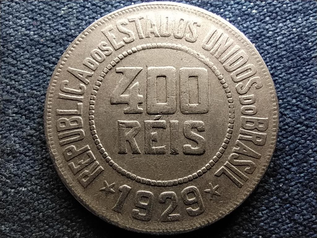 Braz&iacute;lia Braz&iacute;liai Egyes&uuml;lt &Aacute;llamok K&ouml;zt&aacute;rsas&aacute;g (1889-1967) 400 reis