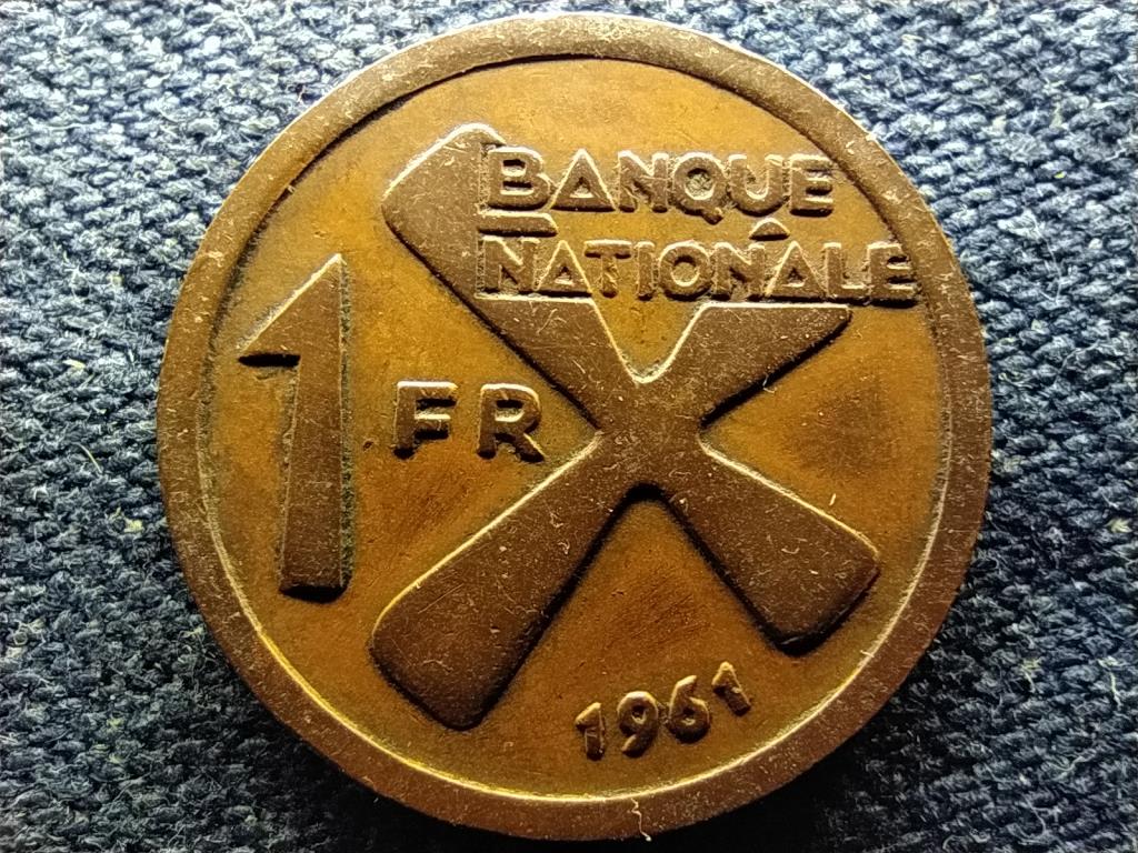 Kong&oacute; (Zaire) Katanga (Democratic Republic of the Congo) 1 frank