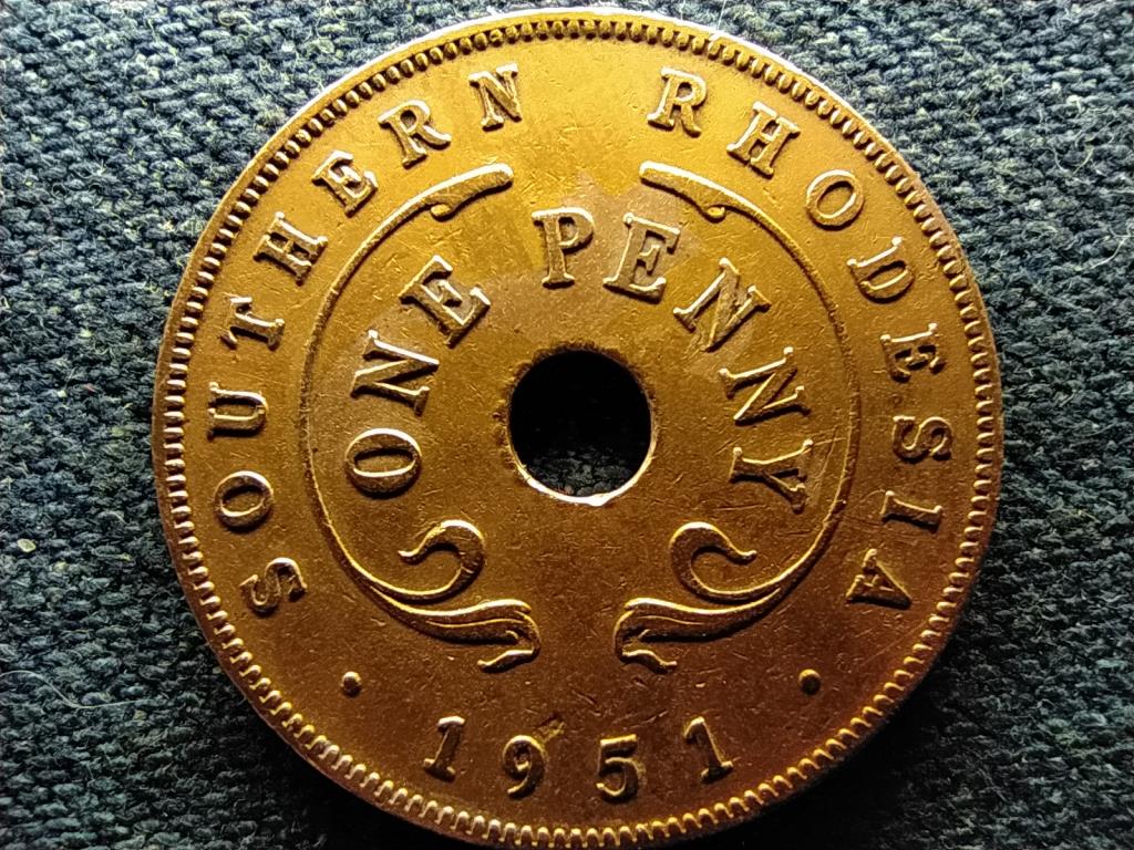 Zimbabwe VI. Gy&ouml;rgy (1936-1952) 1 penny
