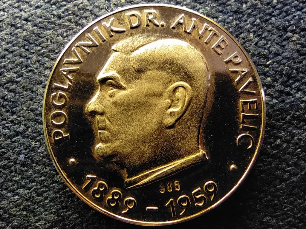 Horv&aacute;torsz&aacute;g Dr. Ante Pavelic arany 250 kuna 5g fant&aacute;ziaveret