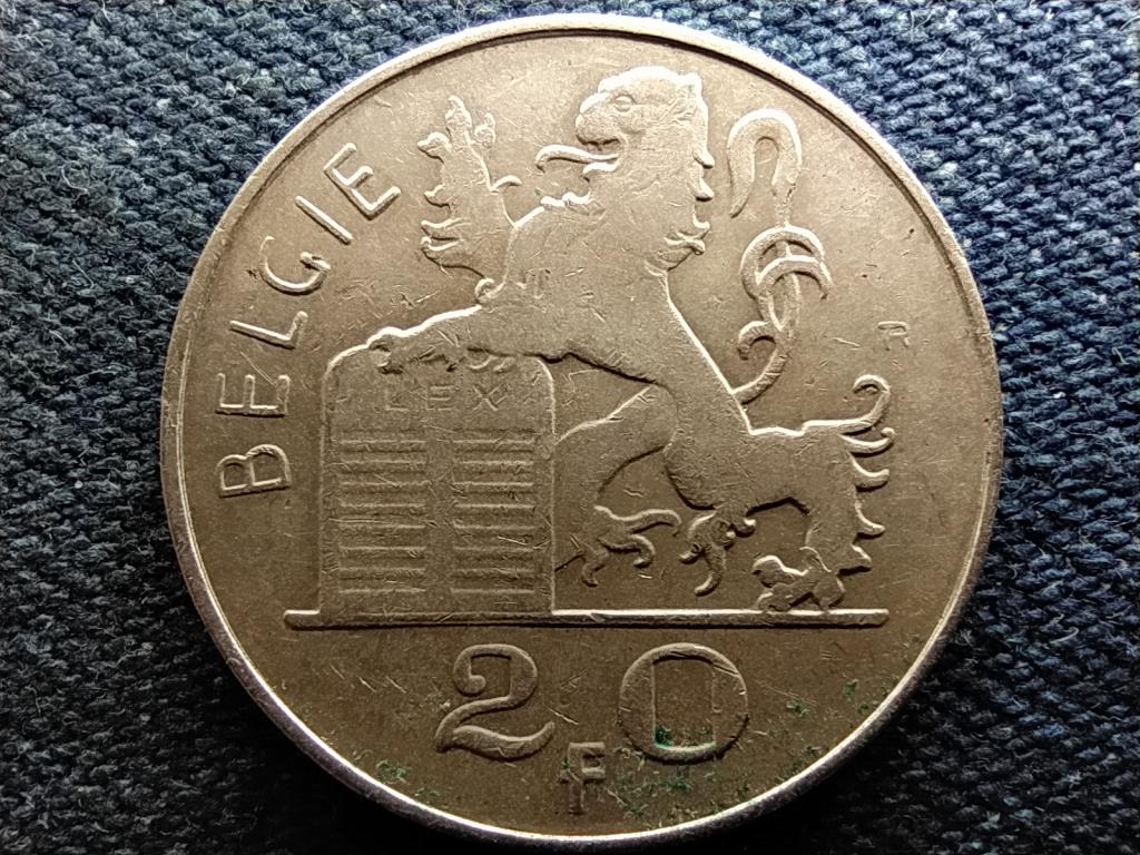 Belgium III. Lip&oacute;t (1934-1951) .835 ez&uuml;st 20 Frank
