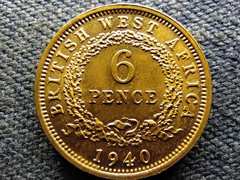 Brit Nyugat-Afrika VI. Gy&ouml;rgy (1936-1952) 6 penny