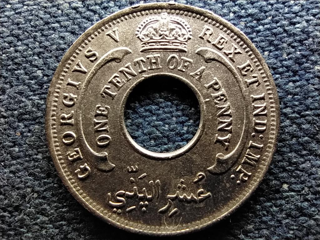 Brit Nyugat-Afrika V. Gy&ouml;rgy (1910-1936) 1/10 penny