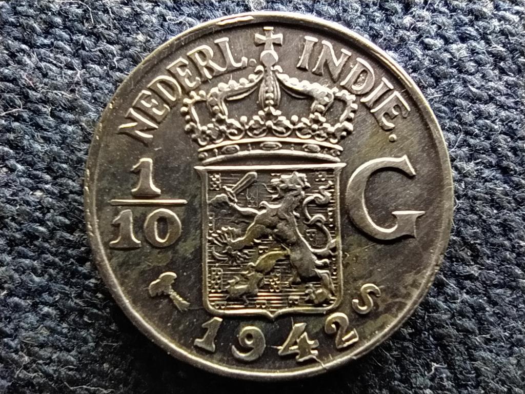 Holland Kelet India Vilma (1890-1948) .720 ez&uuml;st 1/10 gulden