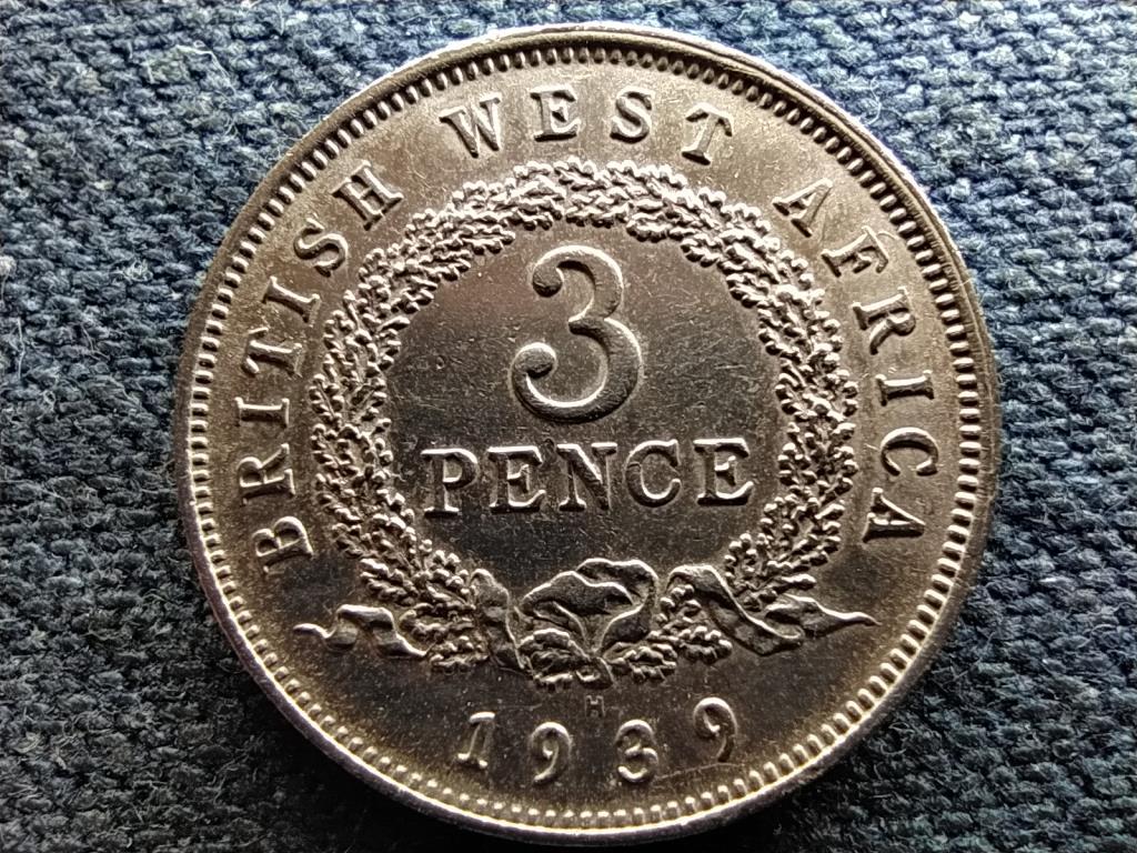 Brit Nyugat-Afrika VI. Gy&ouml;rgy (1936-1952) 3 penny