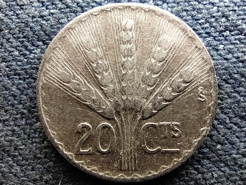 Uruguay Uruguayi Keleti K&ouml;zt&aacute;rsas&aacute;g (1825- ) .720 ez&uuml;st 20 centesimo