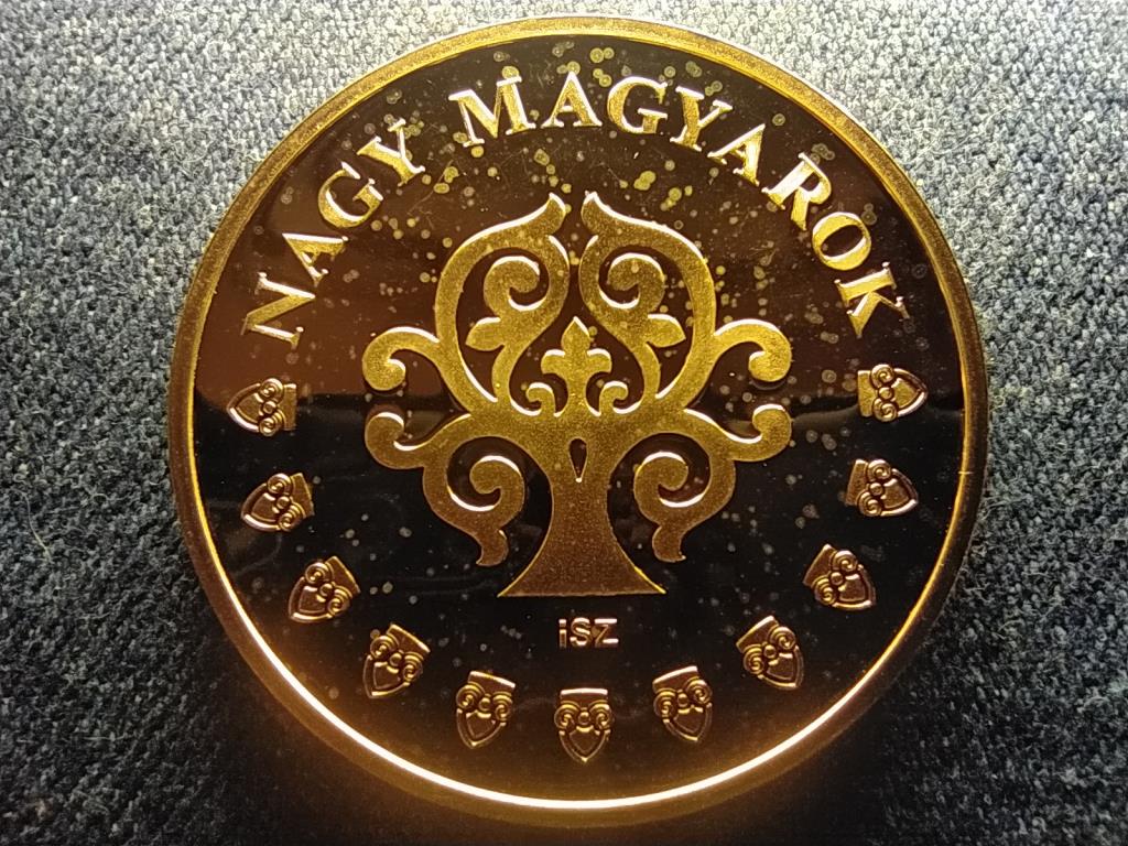 Nagy Magyarok Liszt Ferenc aranyozott r&eacute;z &eacute;rem 